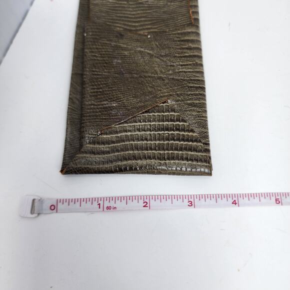 Antique Vintage Handmade Genuine Leather Belt Wallet - Picture 4 of 12